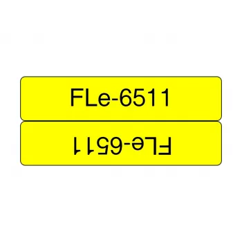 Brother FLE-6511 Beschriftungsband Schwarz auf Gelb