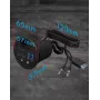 ICY BOX IB-HUB1403B Steckdose Anthrazit