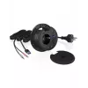 ICY BOX IB-HUB1430-CR socket-outlet Schwarz