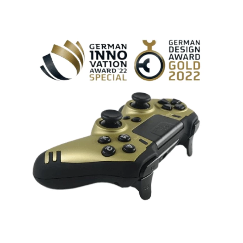 Gamepad Lexip Metaltech Wireless Steuergerät Gold – PC, PS4, RF wireless, Micro-USB, integrierter LiPo-Akku