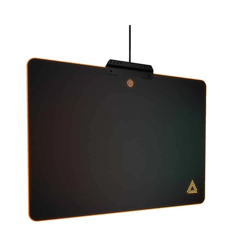 Lexip B5 – Mauspad mit starrer, mikrostrukturierter Oberfläche und RGB-Beleuchtung – 500x250x4 mm