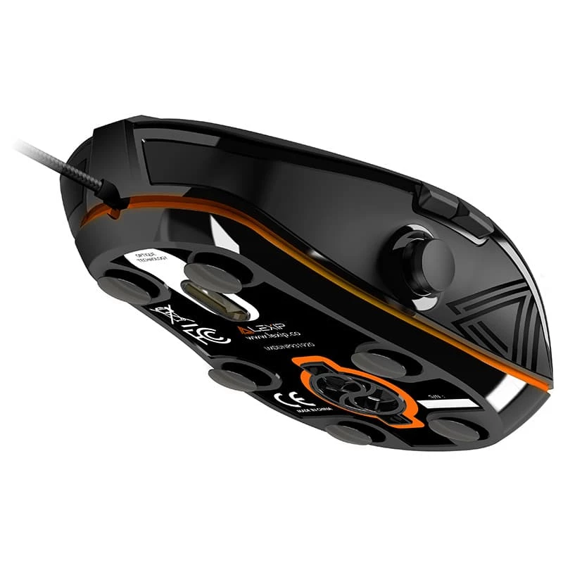 Gaming-Maus Lexip NP93 Neptunium Alpha — kabelgebunden, optisch, ergonomisch, programmierbare Tasten