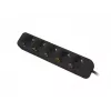 Power extension Lanberg PS0-05F-0150-BK 1.5m 5 AC outlets Indoor Schwarz