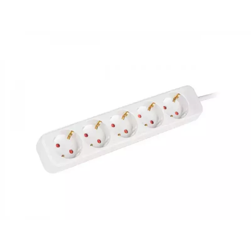 Power Extension Cord Lanberg PS0-05F-0300-W 3m 5 AC Outlets Indoor White