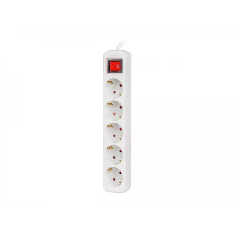 Stromverteiler Lanberg PS1-05F-0150-W 1,5 m 5 AC-Steckdosen Innenbereich Weiß