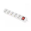 Stromverlängerung Lanberg PS1-05F-0300-W 3m 5 Schutzkontakt-Steckdosen Innenbereich Weiß