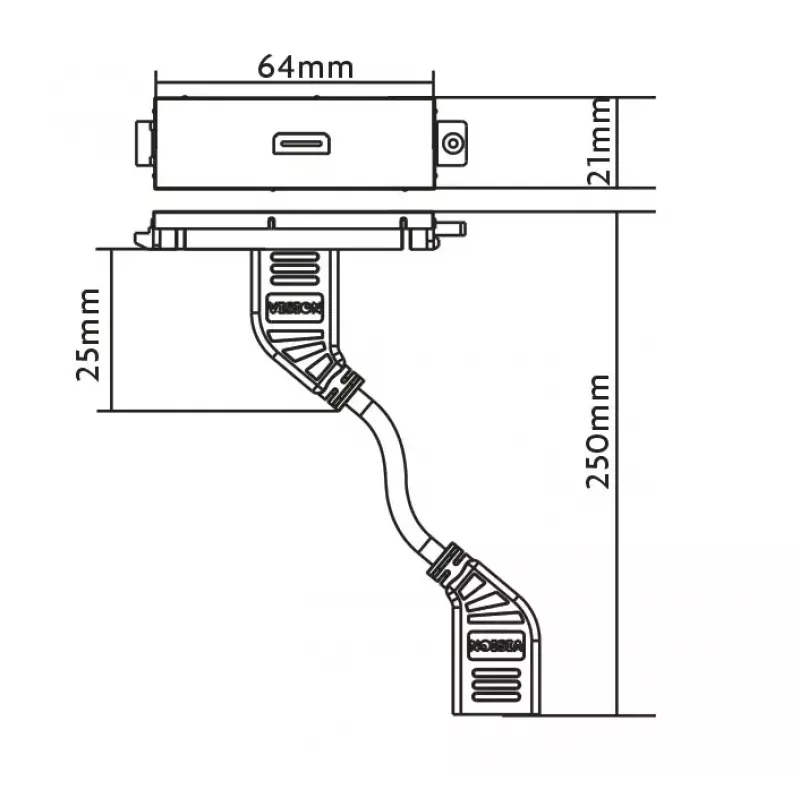 HDMI-Steckdose Vision TC3
