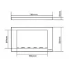 Wandschalterabdeckung Vision TC3 SURR2G Weiß