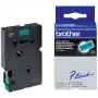 Beschriftungsband Brother TC701 12 mm Schwarz auf Grün