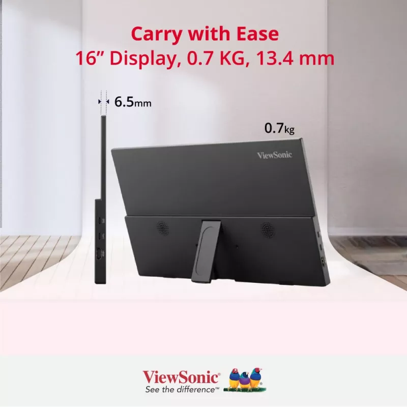 Viewsonic VA1650 Computer Monitor 40,6 cm (16 Zoll) 1920 x 1080 Pixel Full HD LED Schwarz