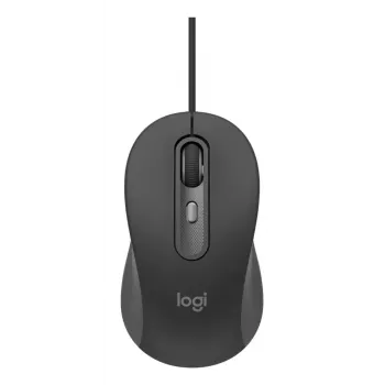 Kabelgebundene Full-Size-Tastatur mit Maus Logitech 920-013349 — USB, QWERTY US International, Graphite, 1,8 m Kabel