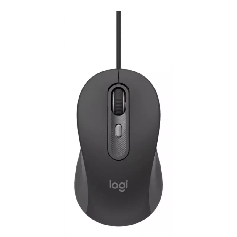 Kabelgebundene Full-Size-Tastatur mit Maus Logitech 920-013349 — USB, QWERTY US International, Graphite, 1,8 m Kabel