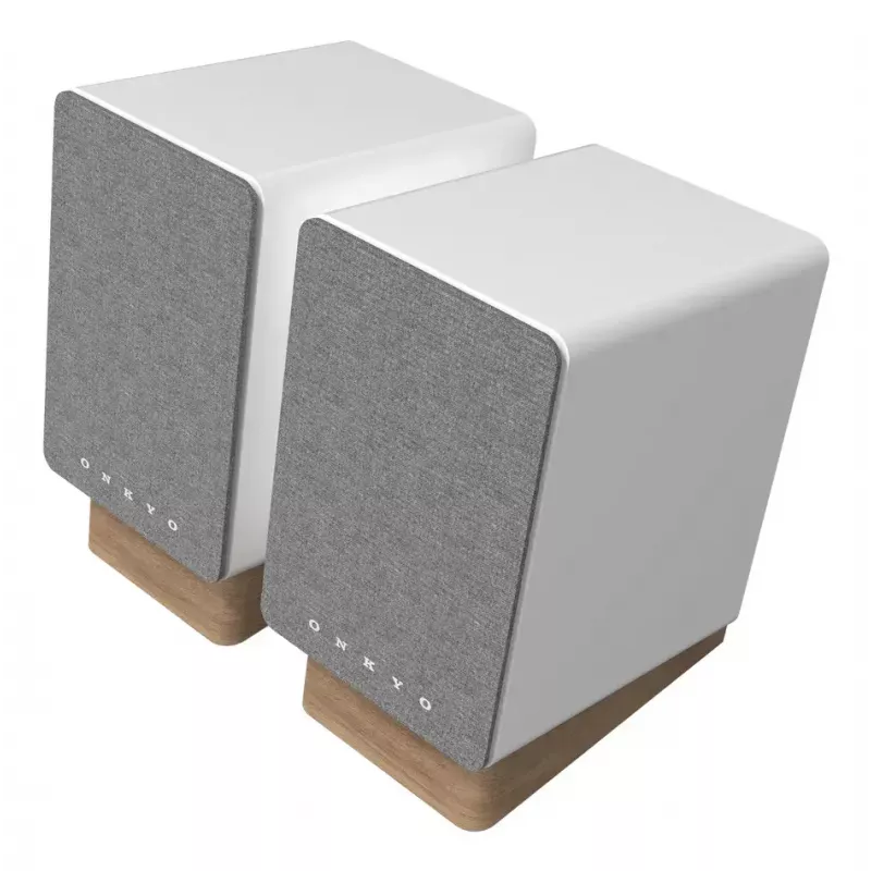 Onkyo GX-10DB 2-Wege kabelgebundener & kabelloser Lautsprecher 2.0 30 W, 70–20000 Hz, Grau/Weiß