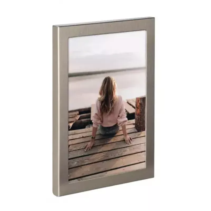Einzelbilderrahmen Hama Riva Titanium Aluminium Glas 140x190mm