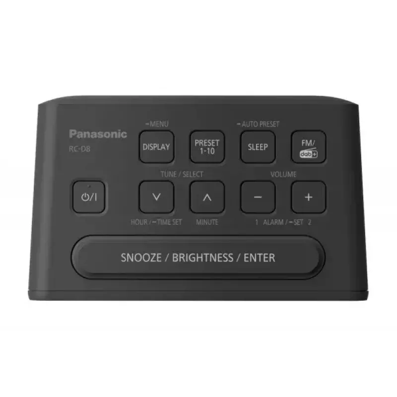 Uhrenradio Panasonic RC-D8EG-K Schwarz