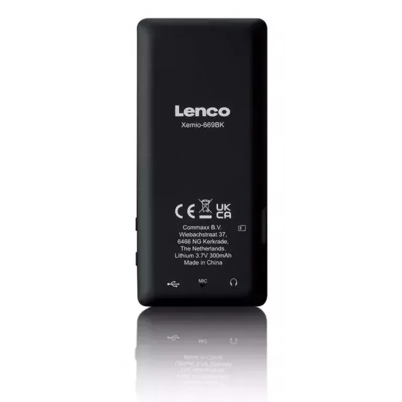 MP3-Player Lenco Xemio-669BK 8 GB Schwarz LCD 18h Wiedergabe