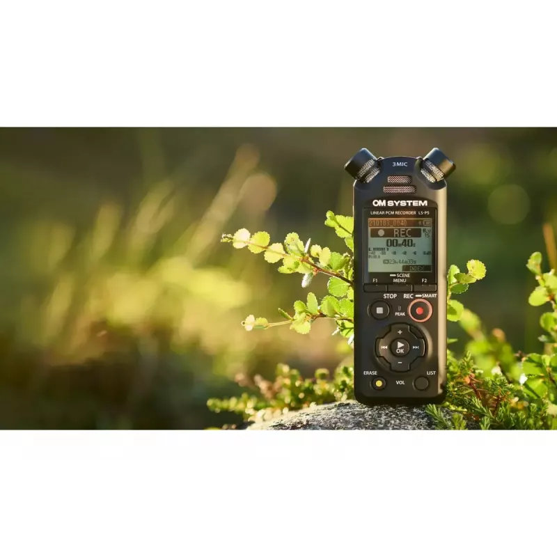 Diktiergerät OLYMPUS LS-P5 Kit — 24-Bit-Audioaufnahme, 8 GB interner Speicher