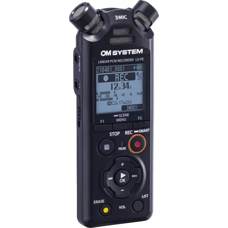 Diktiergerät OLYMPUS LS-P5 Kit — 24-Bit-Audioaufnahme, 8 GB interner Speicher