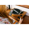 Riemengetriebener Audio-Plattenspieler Lenco LS-55WA Holz Halbautomatisch USB Bluetooth