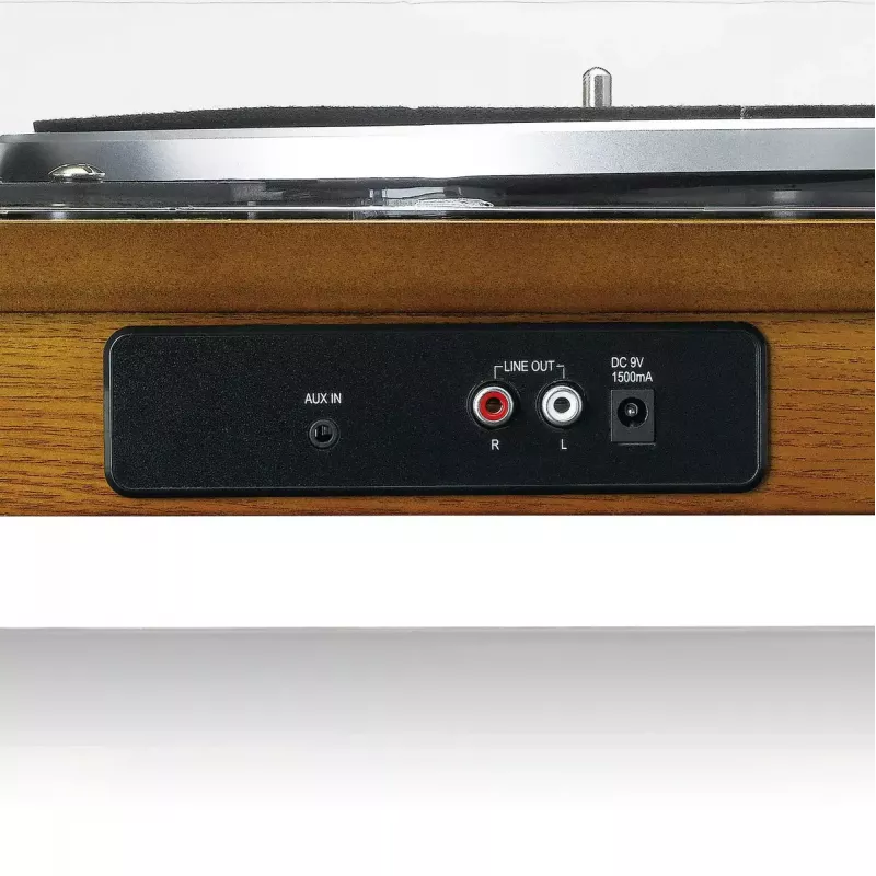 Riemengetriebener Audio-Plattenspieler Lenco LS-55WA Holz Halbautomatisch USB Bluetooth