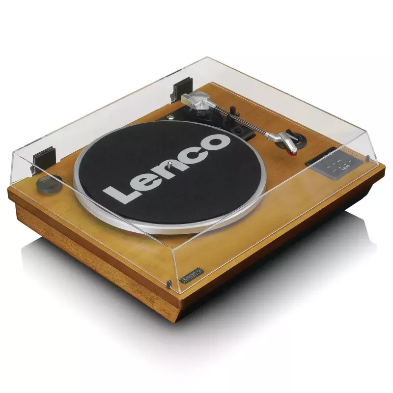 Riemengetriebener Audio-Plattenspieler Lenco LS-55WA Holz Halbautomatisch USB Bluetooth