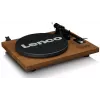 Plattenspieler Lenco LS-480WD mit integriertem Verstärker, Bluetooth, Riemenantrieb, 33/45 U/min, 2×30W RMS, Holzboxen