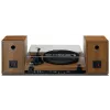 Plattenspieler Lenco LS-480WD mit integriertem Verstärker, Bluetooth, Riemenantrieb, 33/45 U/min, 2×30W RMS, Holzboxen