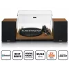 Plattenspieler Lenco LS-480WD mit integriertem Verstärker, Bluetooth, Riemenantrieb, 33/45 U/min, 2×30W RMS, Holzboxen