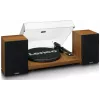Plattenspieler Lenco LS-480WD mit integriertem Verstärker, Bluetooth, Riemenantrieb, 33/45 U/min, 2×30W RMS, Holzboxen