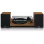 Plattenspieler Lenco LS-480WD mit integriertem Verstärker, Bluetooth, Riemenantrieb, 33/45 U/min, 2×30W RMS, Holzboxen