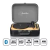 Koffer-Plattenspieler Lenco TT116BK mit integrierten Lautsprechern – tragbarer Vinyl-Player, schwarz