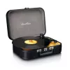 Koffer-Plattenspieler Lenco TT116BK mit integrierten Lautsprechern – tragbarer Vinyl-Player, schwarz