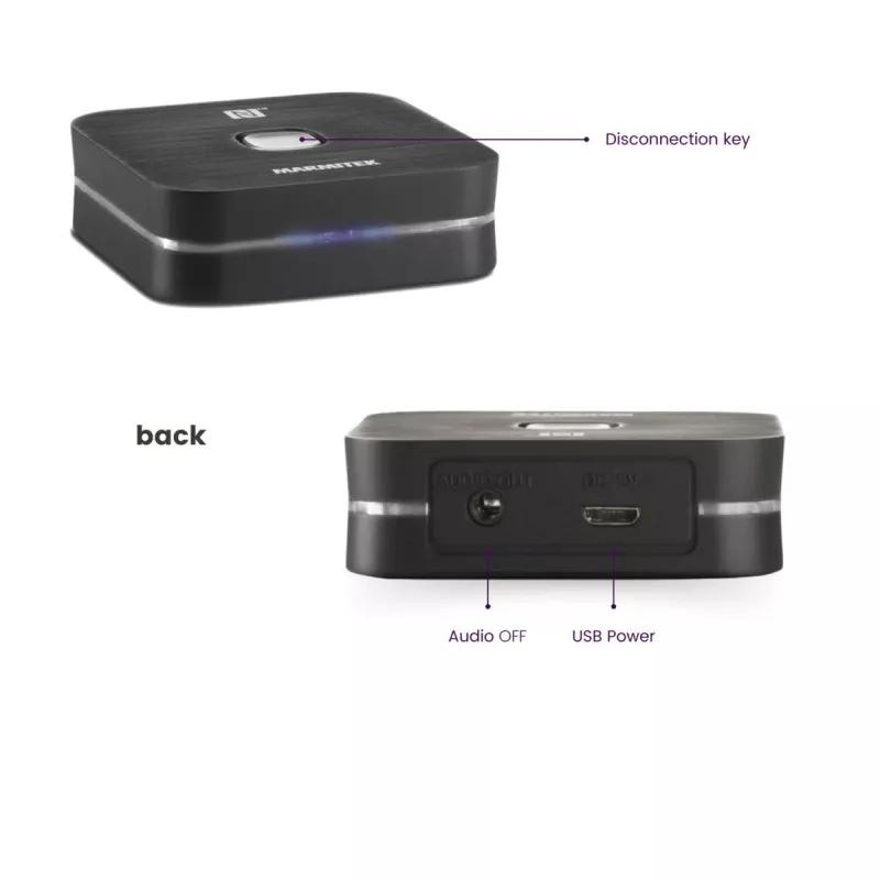 Kabelloser Audio-Transmitter Marmitek BoomBoom 80 100 m Schwarz