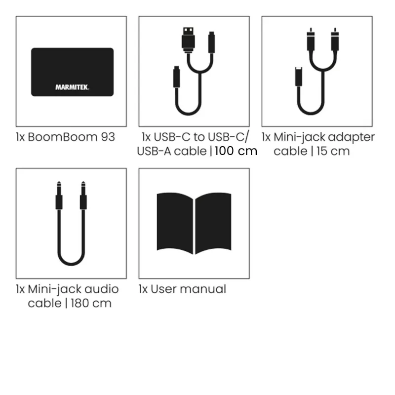 Kabelloser Audio-Transmitter Marmitek BoomBoom 93 30 m Schwarz