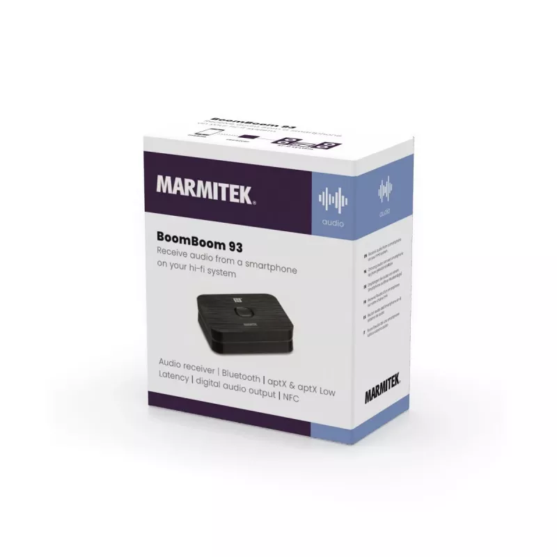 Kabelloser Audio-Transmitter Marmitek BoomBoom 93 30 m Schwarz