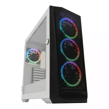 PC-Gehäuse LC-Power Holo-1_X Midi Tower Weiß