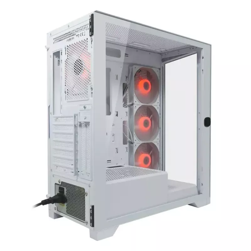 PC-Gehäuse LC-Power LC-7041B-ON Midi Tower Weiß