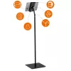 Tabletständer Durable 894501 Schwarz Metall Kunststoff 360°-Drehung
