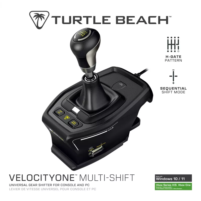 Turtle Beach VelocityOne Multi-Shift Shifter TBS-0001-05 – kompatibel mit Flug- und Rennsteuerungen