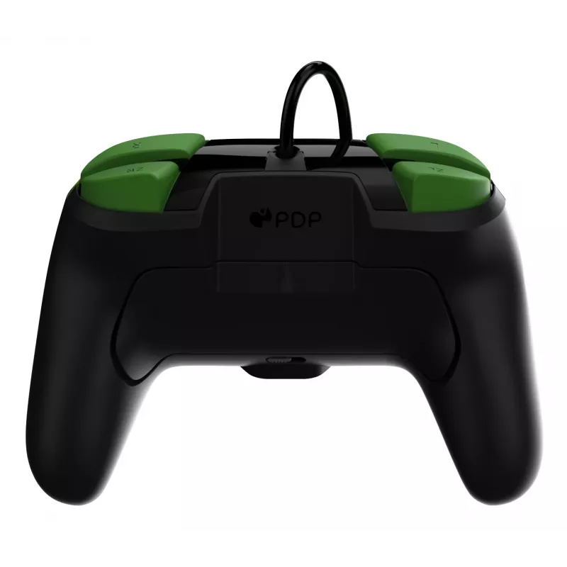 Gamepad PDP REMATCH Wired Controller 1-Up Glow in the Dark für Nintendo Switch, USB, 3m Kabel, D-pad, Home-Taste, Schwarz/Grün