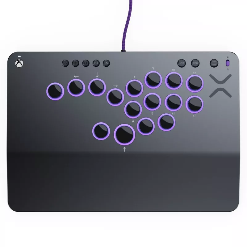 PDP Victrix Pro KO Leverless Fight Stick Grau USB Fightstick PC, Xbox Series S, Xbox Series X