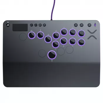 PDP Victrix Pro KO Leverless Fight Stick Grau USB Fightstick PC, PlayStation 4, PlayStation 5