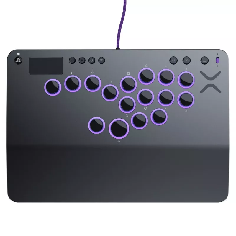 PDP Victrix Pro KO Leverless Fight Stick Grau USB Fightstick PC, PlayStation 4, PlayStation 5