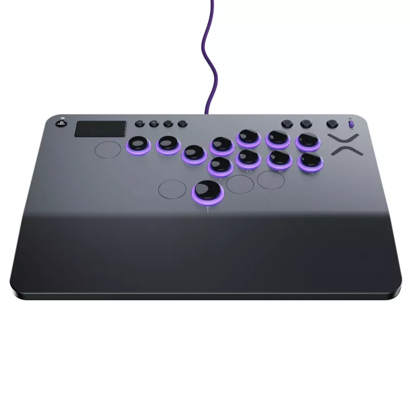 PDP Victrix Pro KO Leverless Fight Stick Grau USB Fightstick PC, PlayStation 4, PlayStation 5