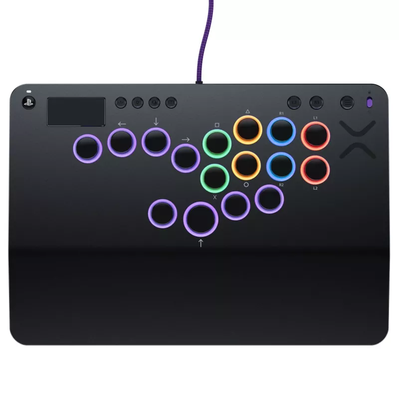 PDP Victrix Pro KO Leverless Fight Stick Grau USB Fightstick PC, PlayStation 4, PlayStation 5