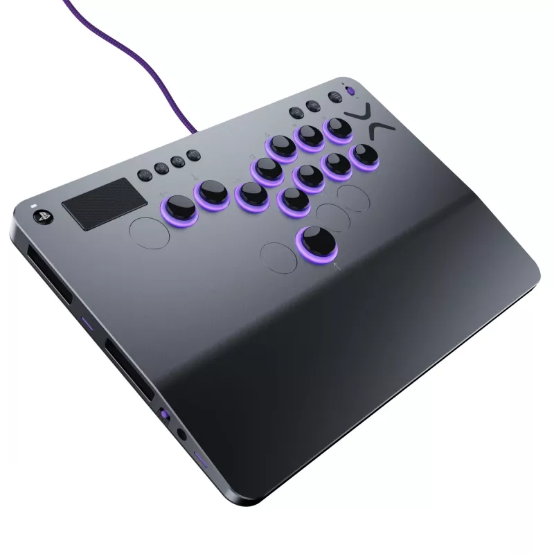 PDP Victrix Pro KO Leverless Fight Stick Grau USB Fightstick PC, PlayStation 4, PlayStation 5
