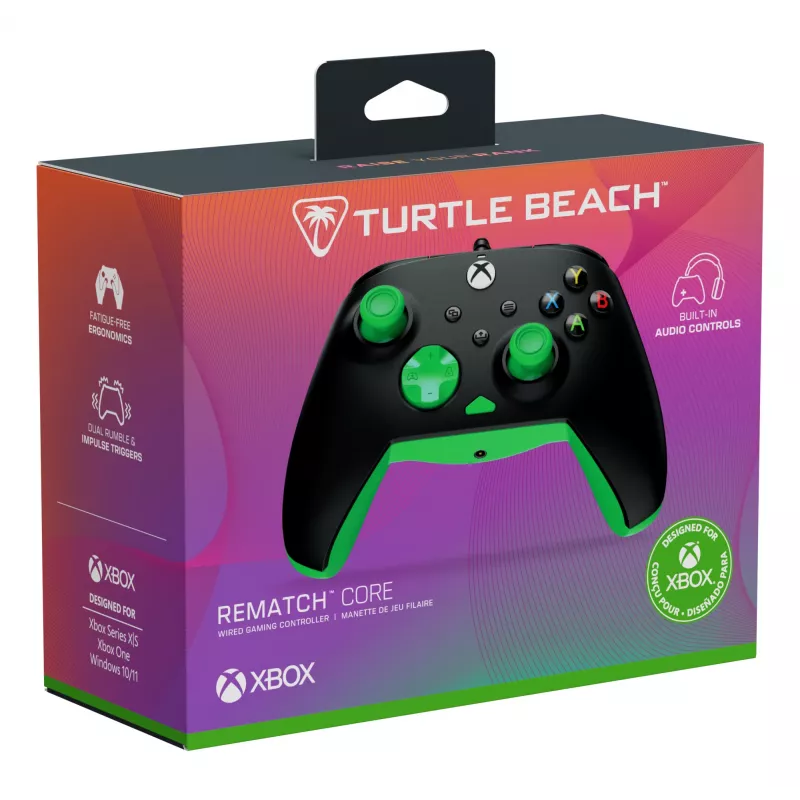 Gamepad Turtle Beach Rematch Core Schwarz Grün USB Kabelgebunden PC Xbox
