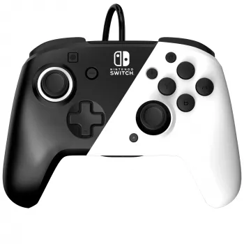 Gamepad PDP Faceoff Deluxe+ Audio Wired Controller Schwarz & Weiß