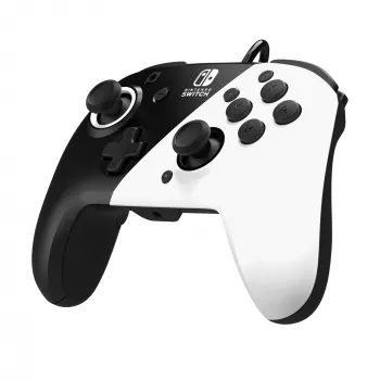 Gamepad PDP Faceoff Deluxe+ Audio Wired Controller Schwarz & Weiß