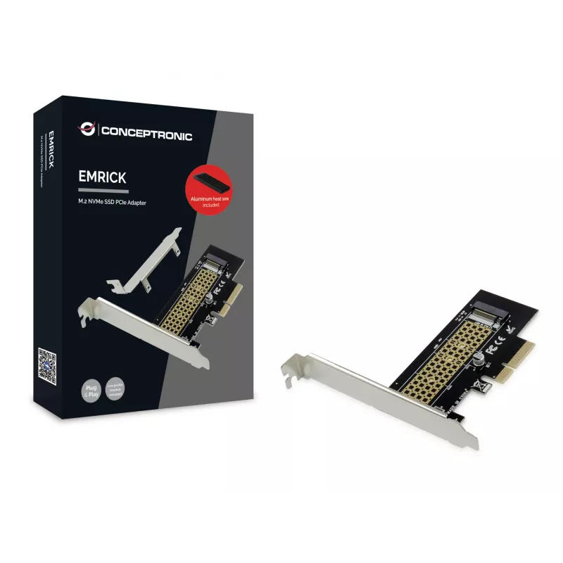 Conceptronic EMRICK M.2 NVMe SSD PCIe-Adapter